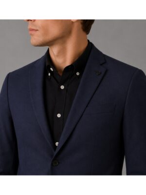 Brendon Jersey Blazer i Marinblått.