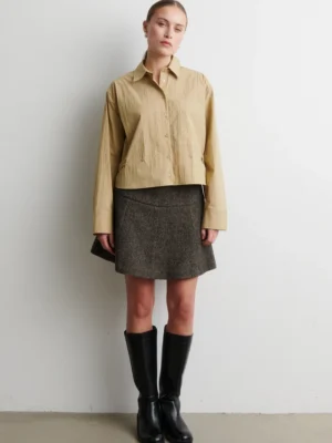 Emi minikjol i tweed-look